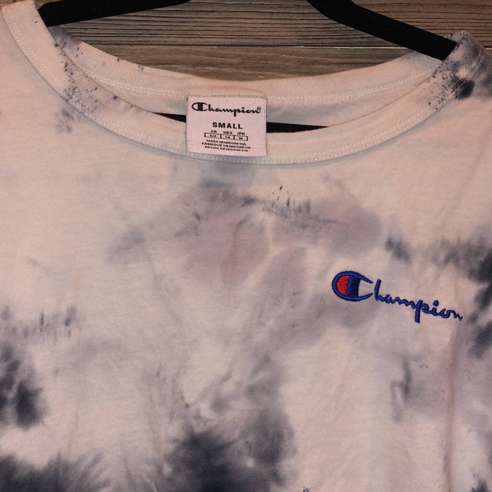 Girls champion tie dye size small crop tee - Picture 2 of 3
